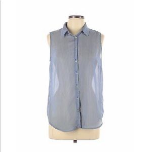 🔹blue striped button-front blouse from a new day🔹